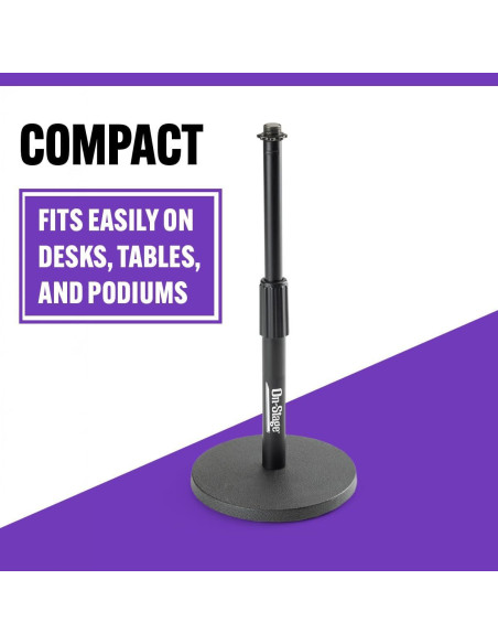 Soporte de Micrófono de Escritorio Ajustable DS7200B Negro