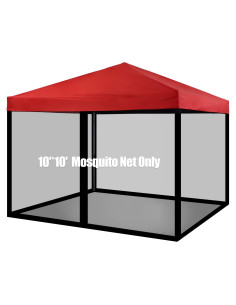 Red de Mosquito Tappio 3x3m con Cremallera para Gazebo