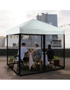 Red de Mosquito Tappio 3x3m con Cremallera para Gazebo 2
