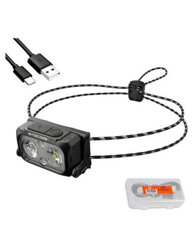 Linterna Frontal Nitecore NU25 400 Lúmenes Recargable USB-C