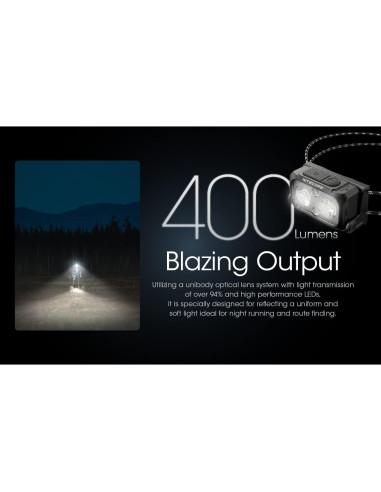 Linterna Frontal Nitecore NU25 400 Lúmenes Recargable USB-C