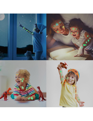 Tatuajes Temporales Brillantes Sinmoe 30 Hojas 400 Piezas