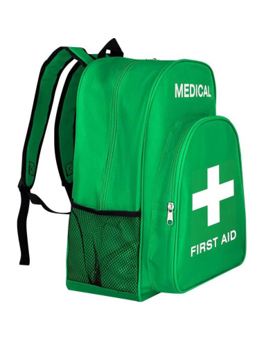 Mochila de Primeros Auxilios Vacía Verde 40x30x15 cm