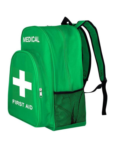 Mochila de Primeros Auxilios Vacía Verde 40x30x15 cm