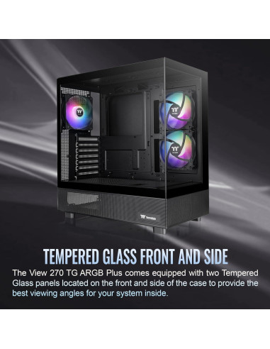 Caja Mid Tower Thermaltake View 270 Plus TG ARGB Negro