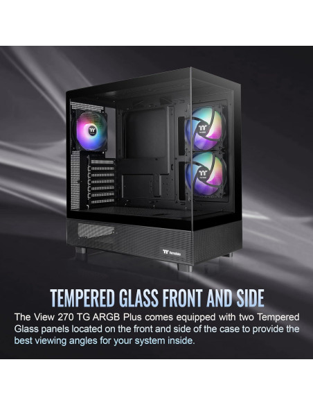 Caja Mid Tower Thermaltake View 270 Plus TG ARGB Negro