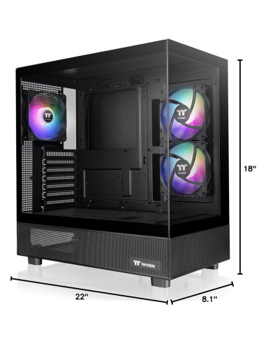 Caja Mid Tower Thermaltake View 270 Plus TG ARGB Negro