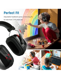 Orejeras ProCase para Niños, Canceladoras de Ruido SNR 29 dB 2