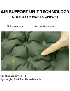 Cojín Inflable Portátil ETROL 75g Impermeable para Camping 2