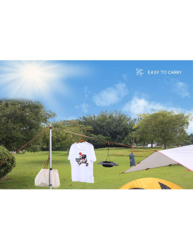 Ganchos Plegables HIKEMAN Metal para Ropa Mojada - 3 Unidades