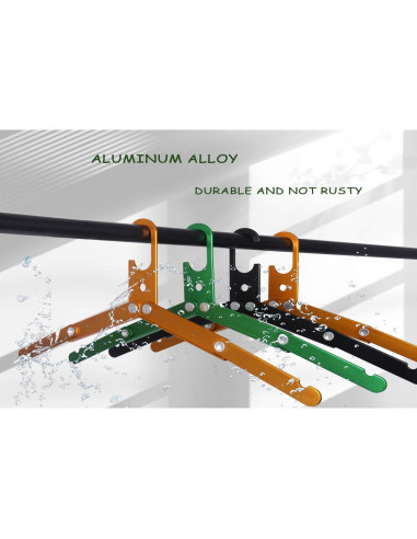 Ganchos Plegables HIKEMAN Metal para Ropa Mojada - 3 Unidades
