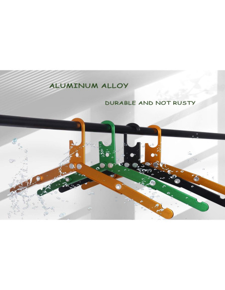 Ganchos Plegables HIKEMAN Metal para Ropa Mojada - 3 Unidades