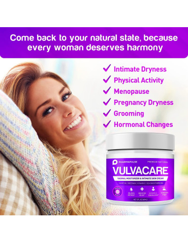 Crema Hidratante Vaginal Pharmapulse 56.7g - Alivio Sequedad