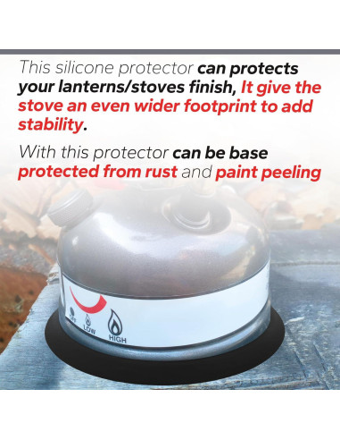 Base de Silicona para Tanque de Keroseno Coleman - Negro