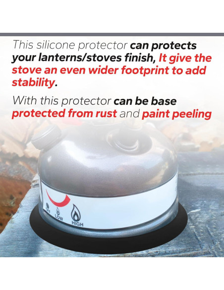 Base de Silicona para Tanque de Keroseno Coleman - Negro