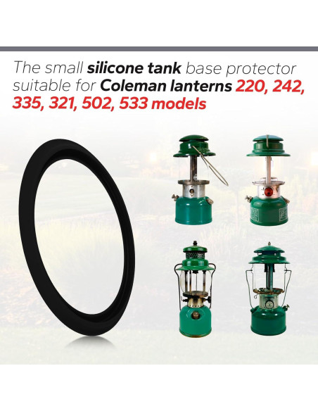 Base de Silicona para Tanque de Keroseno Coleman - Negro