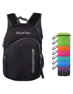 Mochila Plegable Jinlai 20L Resistente al Agua Negra