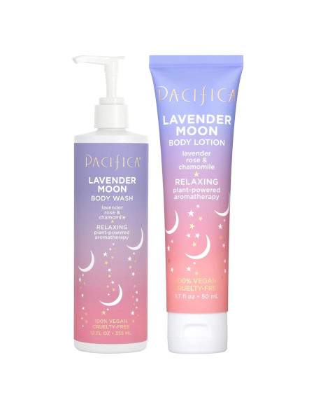 Dúo de Gel de Ducha y Loción Lavender Moon Pacifica 404 ml