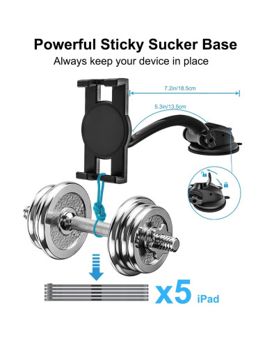 Soporte para Tablet de Coche Woleyi 3 en 1 Universal Ajustable