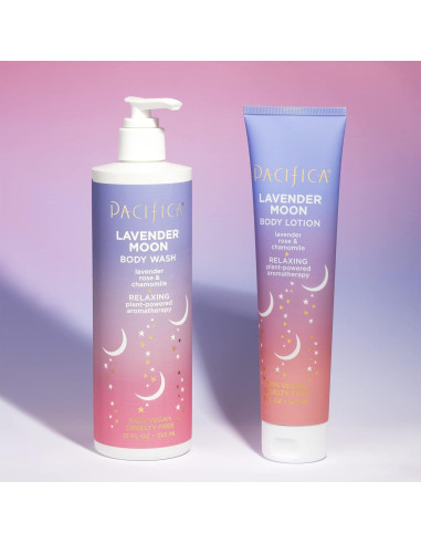 Dúo de Gel de Ducha y Loción Lavender Moon Pacifica 404 ml