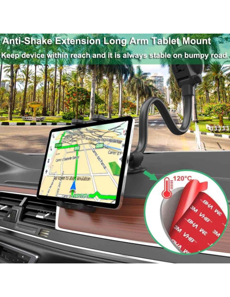 Soporte de Tablet y Teléfono Cuxwill para Coche 4-13"