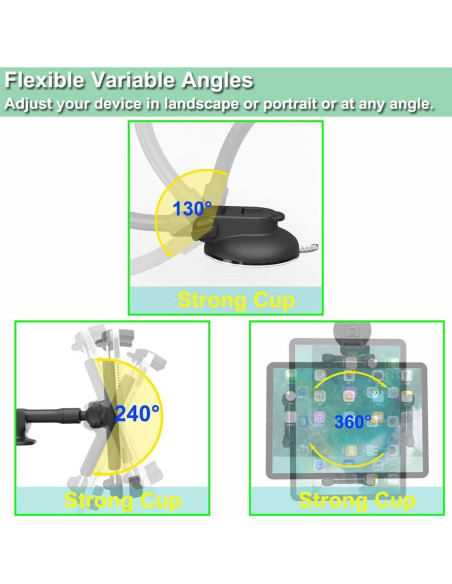 Soporte de Tablet y Teléfono Cuxwill para Coche 4-13"