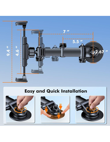 Soporte para Tableta OHLPRO para Coche con Adhesivo 3M