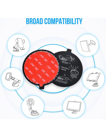 Disco de Montaje con Ventosa UAYESOK 78mm para Soporte de Teléfono