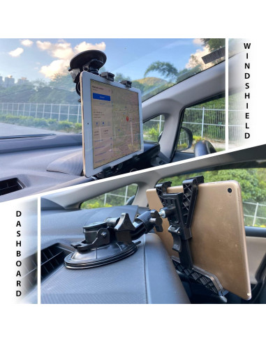 Soporte para Tablet de Coche Randconcept 2-en-1 con Ventosa