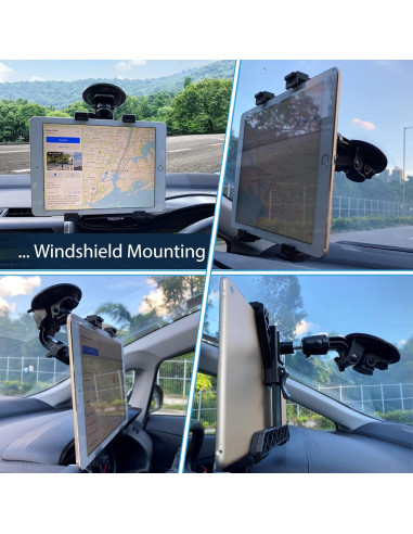 Soporte para Tablet de Coche Randconcept 2-en-1 con Ventosa