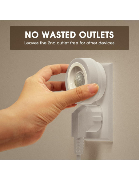 Luz Nocturna LED Briignite Roja con Sensor de Movimiento 2 Pzas