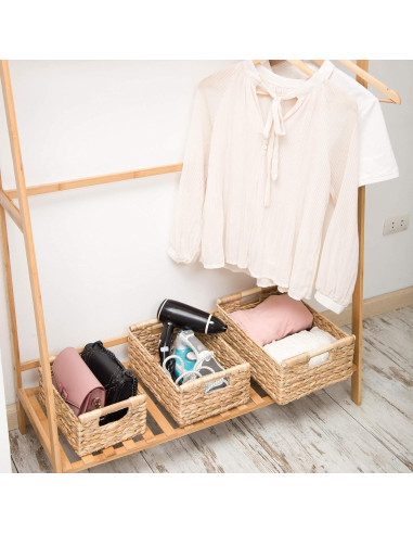 Canasta Pequeña de Mimbre VATIMA 29.5x20.6x12.4 cm - Almacenamiento Natural