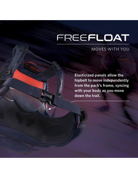 Mochila ligera unisex Gregory Paragon 50L - Rojo desierto