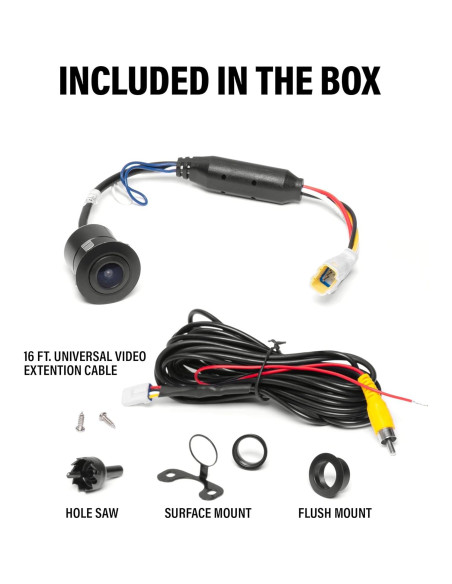 Cámara de Respaldo BOSS POLCAM IPX6 para Polaris RZR