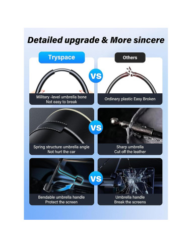 Sombrilla para Parabrisas TrySpace B-24 - Protección Solar Pequeña