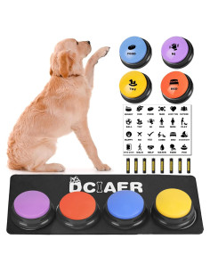 Botones de Comunicación para Perros DCIAER - 4 Botones Grabables