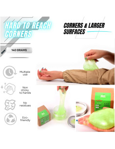 Gel de Limpieza Multifuncional ToysButty FruitySpruce Verde 140ml 2