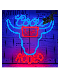 Luz de Neón Regulable JooeTuu Cerveza Azul 31.5x32.3cm