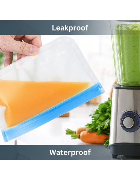 Bolsas de Congelador Reutilizables MHSEcoFriendly 12 Pzas M y XL