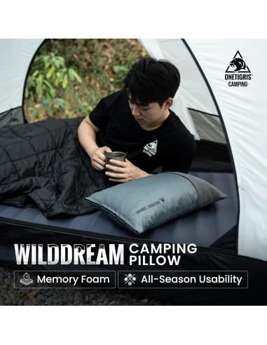 Almohada de Camping OneTigris Wilddream Espuma Memoria Compacta