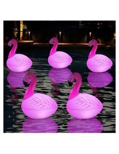 Luces Flotantes de Piscina Rukars Flamenco Solares 1 Unidad
