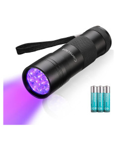 Linterna UV Consciot 12 LED 395nm Detector de Orina Mascotas