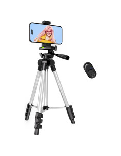Trípode Ligero Lusweimi 111.76cm con Control Remoto Inalámbrico