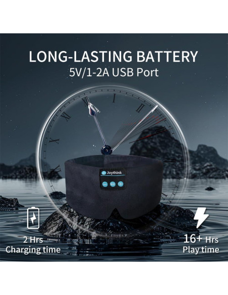 Máscara de dormir Bluetooth Joythink con auriculares 5.3