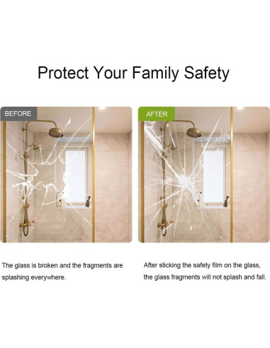 Película de Seguridad Adhesiva SUMAGITIN 45cm x 2.5m Transparente