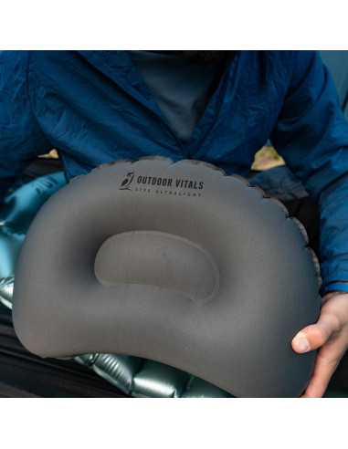 Almohada Inflable Ultraligera Outdoor Vitals - Ajustable, Compacta