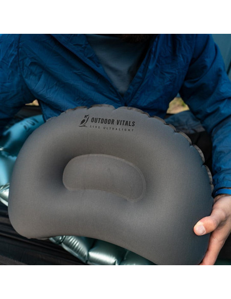 Almohada Inflable Ultraligera Outdoor Vitals - Ajustable, Compacta