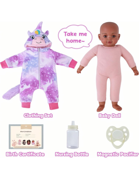 Muñeca de Bebé Realista 43 cm BABESIDE con Accesorios