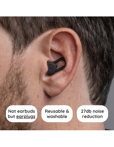 Tapones para Oídos SoftBliss Reutilizables - Silicona Hipoalergénica