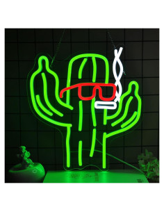 Luz de Neón Cactus Ebdobgbs para Decoración de Pared